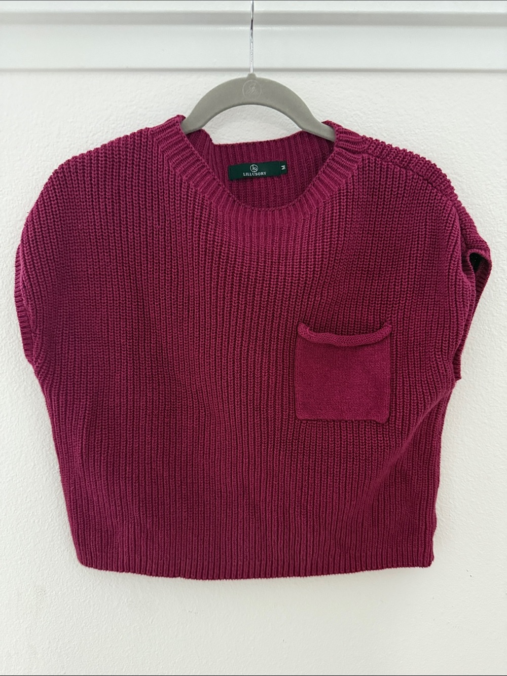 Crewneck Short Sleeve Sweater